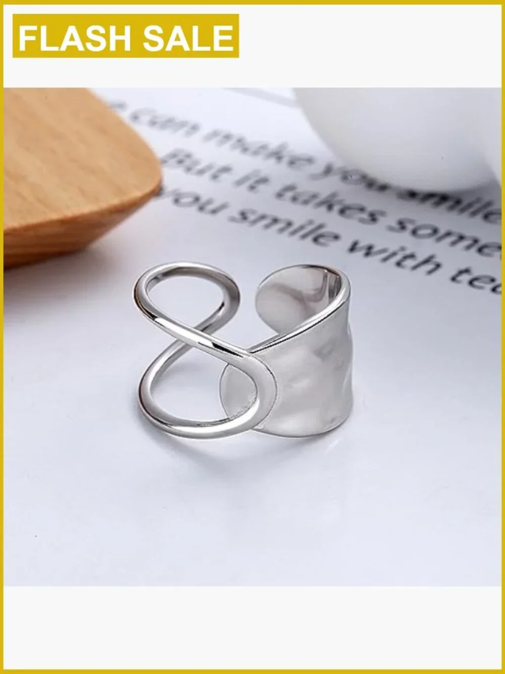 925 Sterling Silver Open Knuckle Ring Adjustable Band